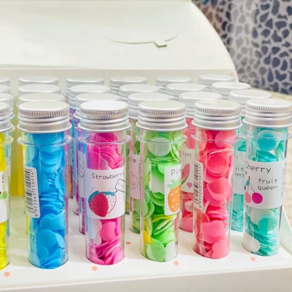 Disposable Flower Paper Soap with Plastic Bottle