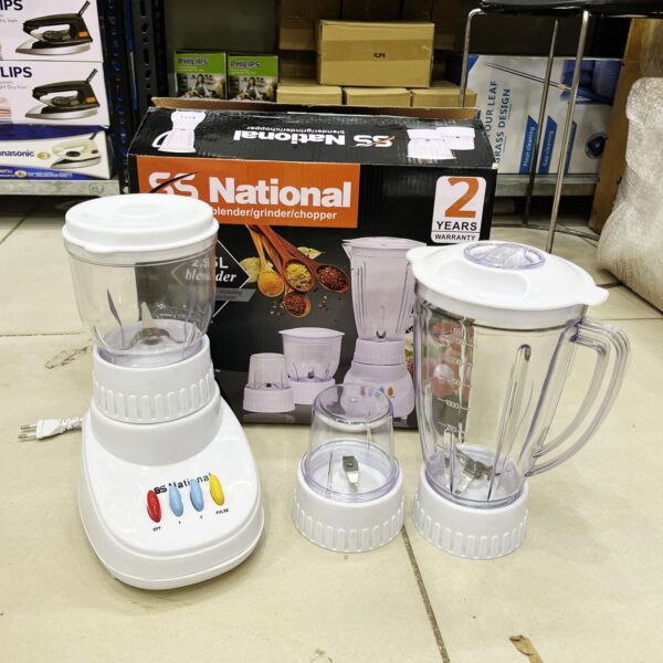 3in1 Blender / Grinder / Chopper with 2 Speeds + Pulse Function (2 Years Warranty Available ✅ ) (Random Model)