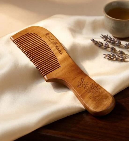 Anti Frizz Wooden Hair Comb